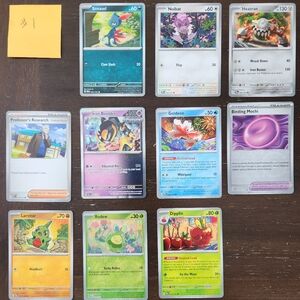 10 Pokemon Prismatic Evolutions Cards #1